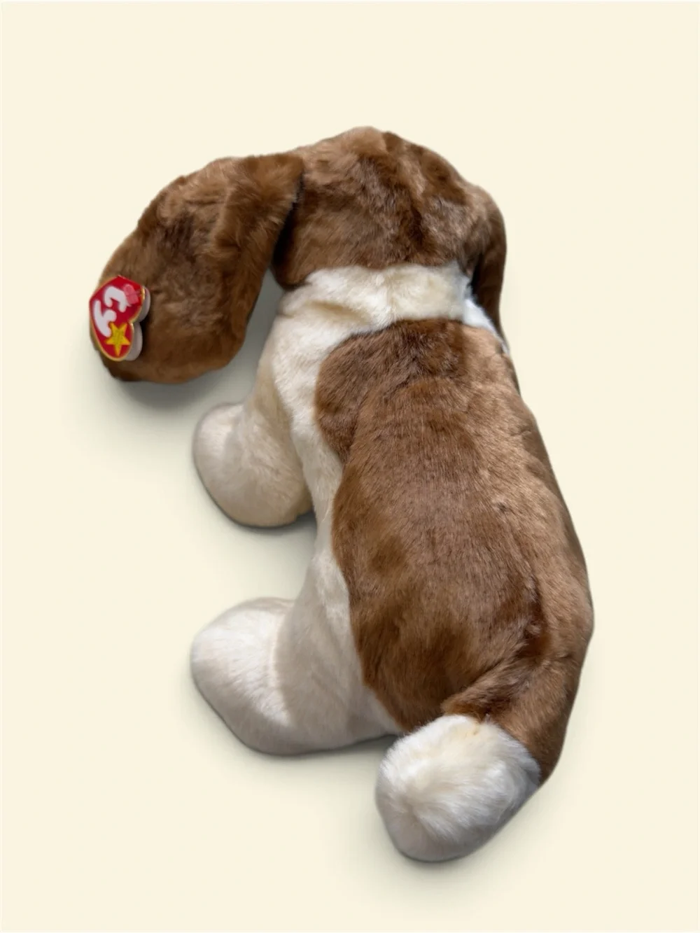 Ty Beanie Babies Brown & White Plush Puppy